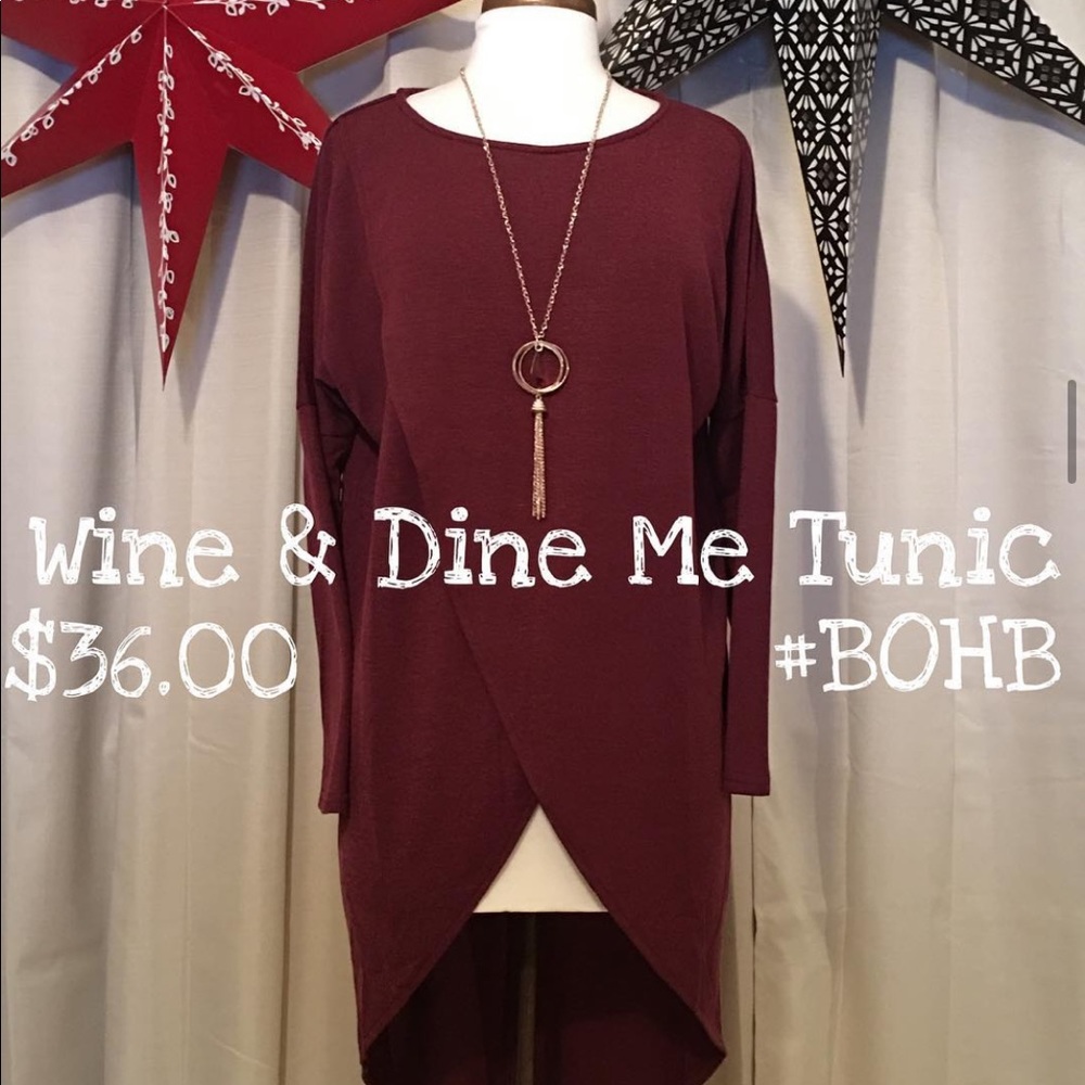 “Wine & Dine Me” Tunic